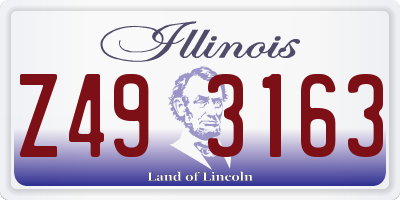 IL license plate Z493163