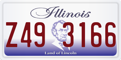 IL license plate Z493166