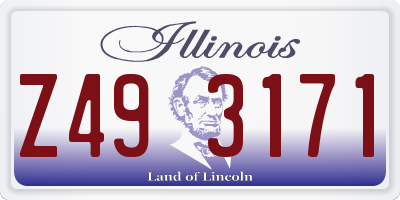 IL license plate Z493171