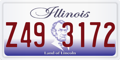 IL license plate Z493172
