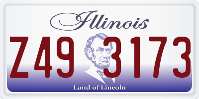 IL license plate Z493173