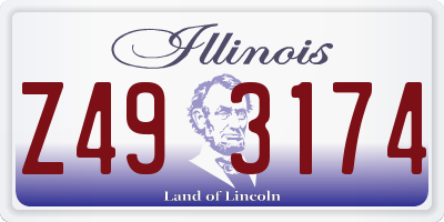 IL license plate Z493174