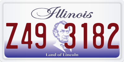 IL license plate Z493182