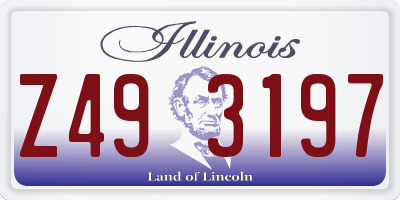 IL license plate Z493197
