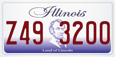 IL license plate Z493200