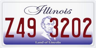 IL license plate Z493202