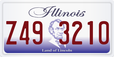 IL license plate Z493210