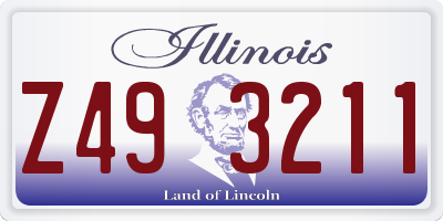 IL license plate Z493211