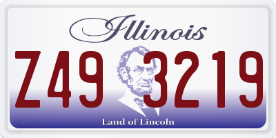 IL license plate Z493219