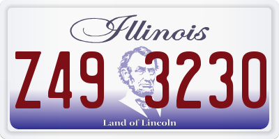 IL license plate Z493230