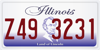 IL license plate Z493231