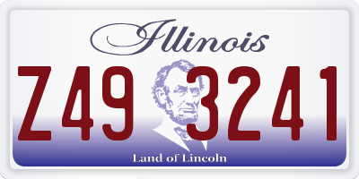 IL license plate Z493241