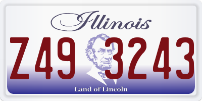 IL license plate Z493243