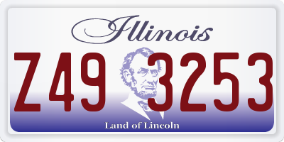 IL license plate Z493253