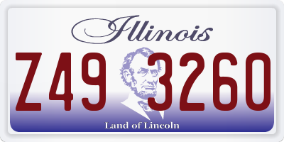 IL license plate Z493260