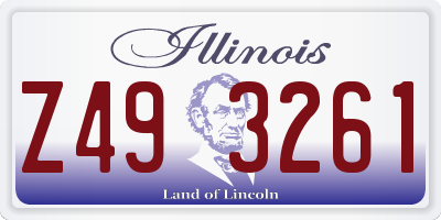 IL license plate Z493261