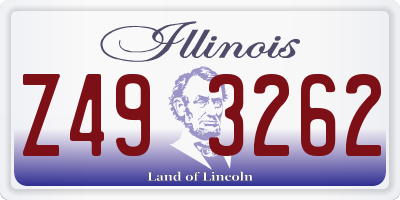 IL license plate Z493262
