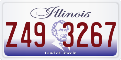 IL license plate Z493267