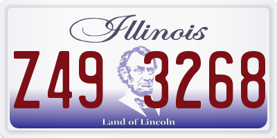 IL license plate Z493268
