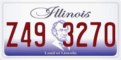 IL license plate Z493270