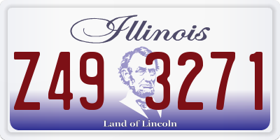IL license plate Z493271