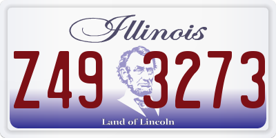 IL license plate Z493273