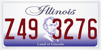 IL license plate Z493276