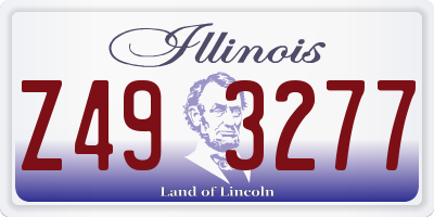 IL license plate Z493277