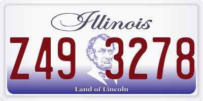 IL license plate Z493278