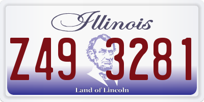 IL license plate Z493281