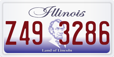 IL license plate Z493286
