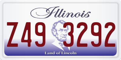 IL license plate Z493292