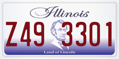 IL license plate Z493301