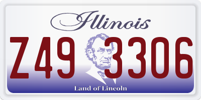 IL license plate Z493306