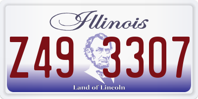 IL license plate Z493307