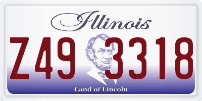IL license plate Z493318