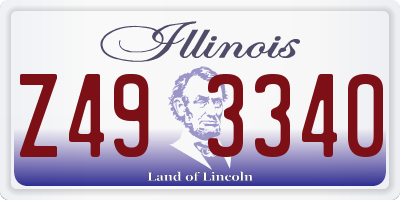 IL license plate Z493340