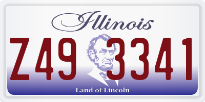 IL license plate Z493341