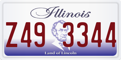 IL license plate Z493344