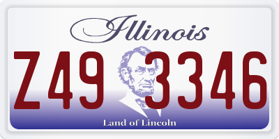 IL license plate Z493346