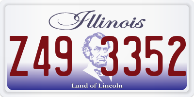 IL license plate Z493352