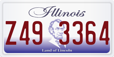 IL license plate Z493364