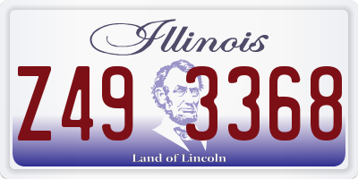 IL license plate Z493368