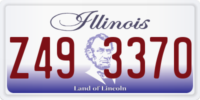 IL license plate Z493370