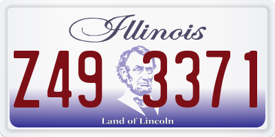IL license plate Z493371
