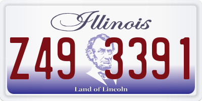 IL license plate Z493391