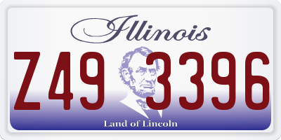 IL license plate Z493396