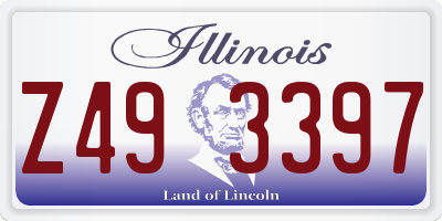 IL license plate Z493397