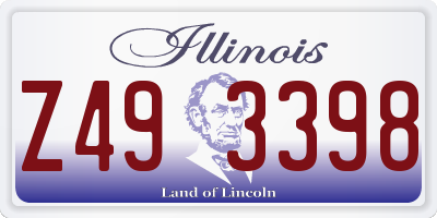 IL license plate Z493398