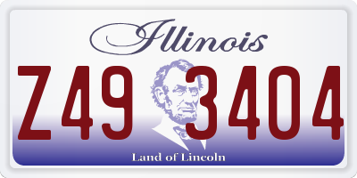 IL license plate Z493404